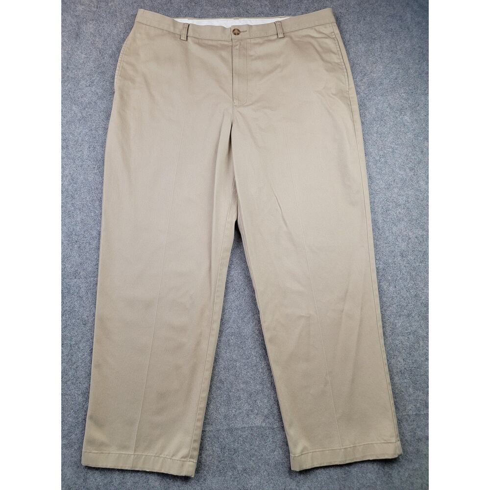 L.L.Bean Pants Mens 38x30 Khaki Natural Fit Double L Chino 100% Cotton